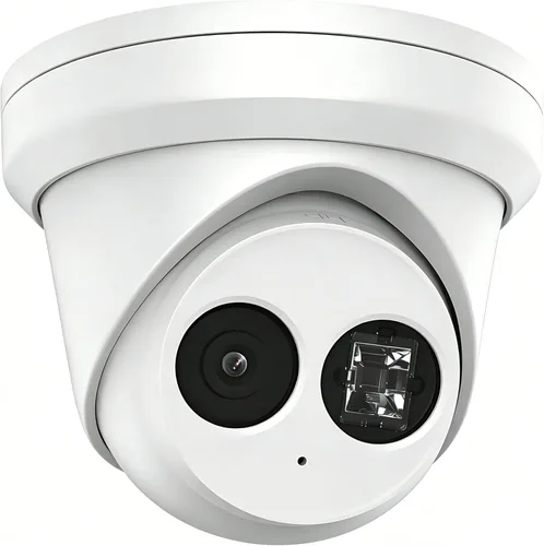 DS-2CD2383G2-IU 4K 8MP Cámara IP PoE Turret Cámara al aire libre con detección de humanos/vehículos, lente de 0.110 in, visión nocturna, IP67, IK10,