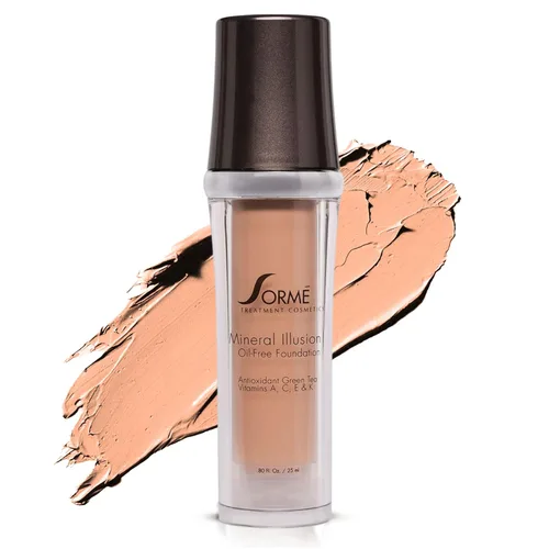 Miniatura 12 de SORMÉ Mineral Illusion Base líquida sin fragancia y aceite con protector solar no químico, fórmula mineral, hidratante con manteca de karité, Beige