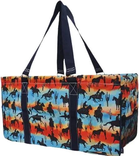 Miniatura 84 de NGIL Bolsa de comestibles reutilizable extra grande plegable de gran tamaño para comestibles, almacenamiento, picnic, playa, Flecha-negro