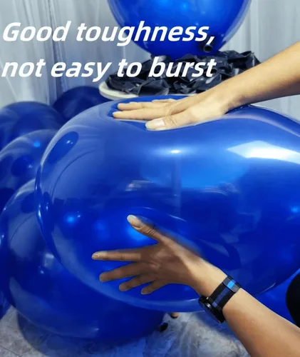 Miniatura 3 de Paquete de 90 globos azul marino de 18 pulgadas, globos grandes azul real para decoraciones de fiestas y eventos