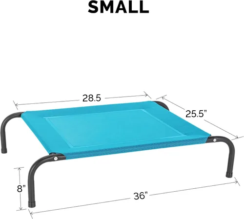 Miniatura 3 de FurHaven Cunas elevadas para mascotas – Hamaca de malla de nailon refrescante y transpirable para perros pequeños y gatos, fácil de montar, duradera