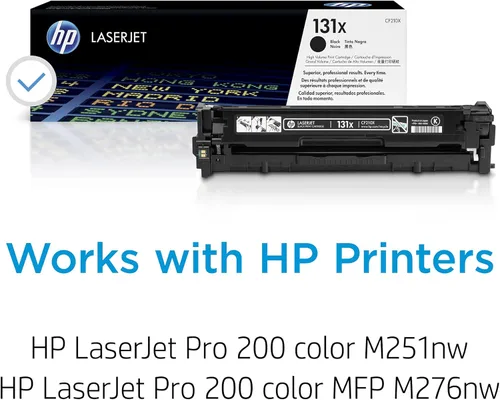 Miniatura 2 de HP 131X (CF210X) cartucho de tóner negro, de alto rendimiento