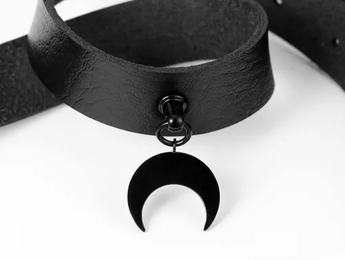 Miniatura 3 de HEXALOVA Gargantilla negra gótica gargantilla de piel sintética collares de cruz para mujeres y niñas joyería punk emo para hombres collares