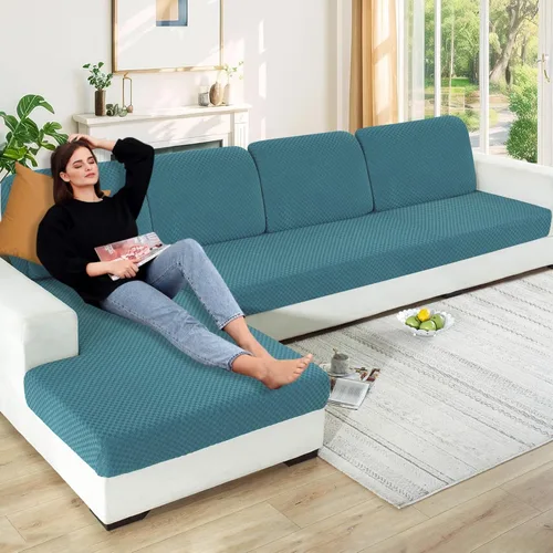 Miniatura 33 de YEMYHOM 【Liquidación】 Fundas Elásticas para Cojines de 1 Pieza, Fundas de Cojín de Asiento para Sofá y Silla, Funda Suave de Sofá de Repuesto