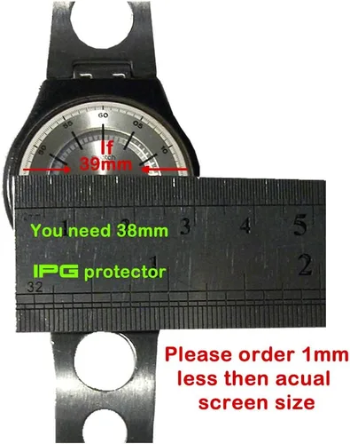 Miniatura 2 de IPG Protector de pantalla de reloj redondo universal (2 unidades) Película de hidrogel sin burbujas Protección invisible antiarañazos Bueno