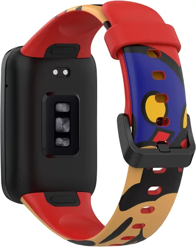 Miniatura 5 de Lijinlan Bandas de repuesto compatibles con Xiaomi Mi Band 7 Pro Strap mujeres hombres, impresión colorida linda piel floral suave flexible silicona