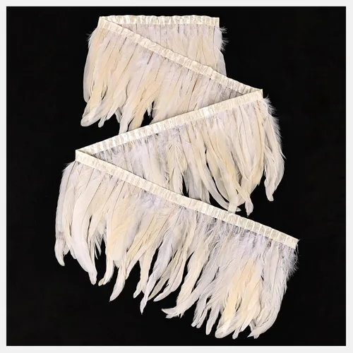 Miniatura 42 de THARAHT 50 piezas de plumas de cola de gallo, naturales, de 12 a 14 pulgadas (30-35 cm) para manualidades, bodas, atado de moscas, plumas para Rosa