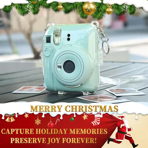 Miniatura 2 de Caiyoule Funda transparente Mini 12 - Funda protectora para cámara compatible con Fujifilm Instax Mini 12, funda rígida de PC para cámara