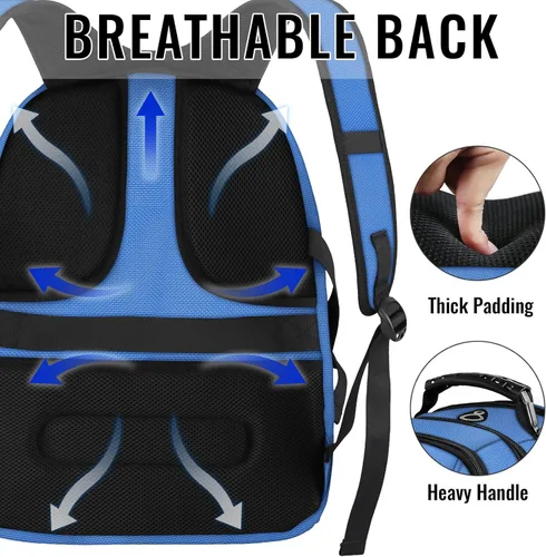 Miniatura 3 de YOREPEK - Mochila de viaje extra grande de 50L, mochilas para portátil para hombres y mujeres, mochila de viaje resistente al agua, aprobada por