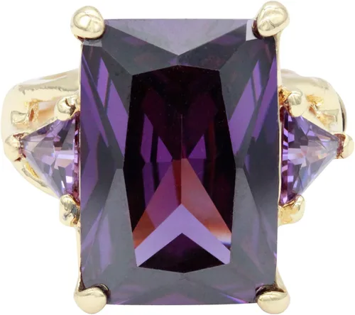Miniatura 7 de Lavencious Anillos elásticos grandes y brillantes con circonitas cúbicas para mujer, talla 7-9