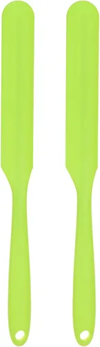 Miniatura 15 de HARFINGTON 2 espátulas de silicona raspadoras de 9.45 pulgadas, reutilizables, antiadherentes, flexibles, para resina epoxi, pintura líquida, Gris