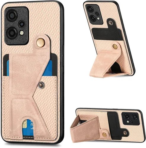 Miniatura 202 de Funda para Xiaomi Poco M5s 4G, Funda para Redmi Note 10 4G / Note 10S 4G / Note 11 SE (India) Funda de cuero PU ranuras para tarjetas Soporte