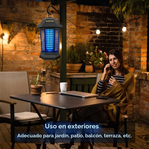 Miniatura 5 de GOOTOP Extractor de Insectos para Exteriores, Extractor de Mosquitos, Enchufe de 3 Puntas Eléctrico Matamoscas, Mata Mosquitos, Trampas para Moscas