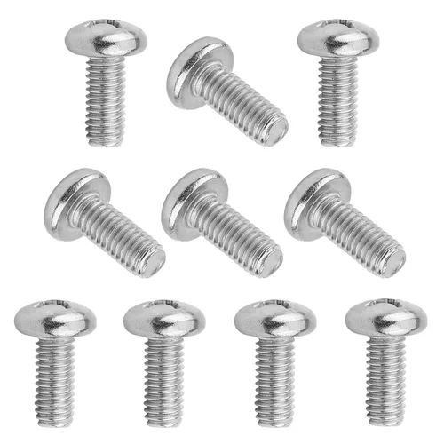 Miniatura 65 de MroMax 5 tornillos de máquina Phillips de cabeza plana M8 x 0.984 in, acero inoxidable 304 18-8, rosca completa, tornillos de cabeza cruzada gris