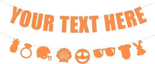 Miniatura 9 de Rad Novelty - Cartel con texto en inglés «Your Text Here» – Cartel divertido y grosero para personalizar tu fiesta Cartel personalizado con texto