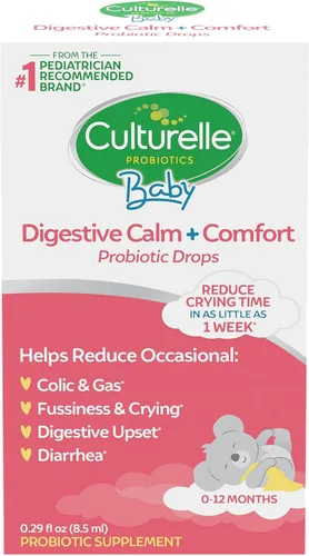 Miniatura 5 de Culturelle Probióticos infantiles para apoyo inmunológico y digestivo, 50 unidades y gotas calmantes y cómodas para bebés de 0 a 12 meses, 0.29 onzas