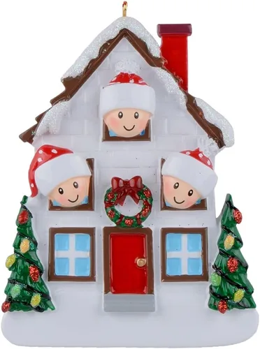 Miniatura 9 de House Family of 2 - Adorno de Navidad personalizado para pareja 2023 – Adorno de primera Navidad en el nuevo hogar – Regalo único de recuerdo