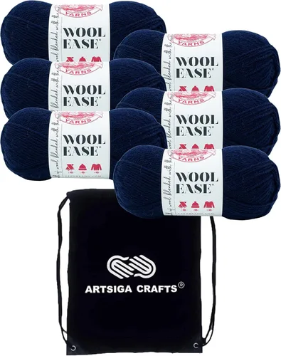Miniatura 19 de Lion Brand Wool Ease Canyon Sunset 620-003 (3-Skeins - Mismo Lote de Tinta) Estambre Medio #4 Acrílico, Hilo de Lana para Crochet y Tejido con Bolsa