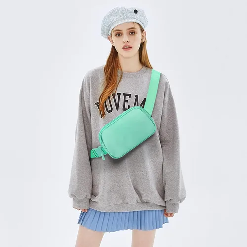 Miniatura 47 de Riñonera cruzada para mujeres y hombres, bolsa para cinturón para senderismo con correa ajustable, riñonera para correr, entrenamiento, deportes