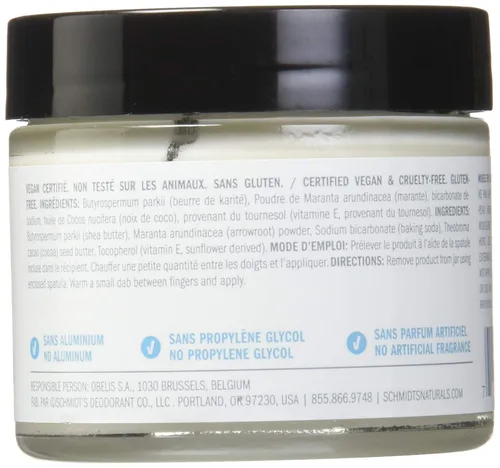 Miniatura 2 de Schmidt's Natural Deodorant, Sin fragancia, 2 onzas