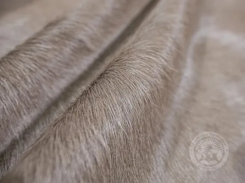 Miniatura 3 de Sunshine Cowhides Alfombra de piel de vaca 100% genuina, color gris topo, alfombra de piel de animal de estilo moderno y alfombra para sala