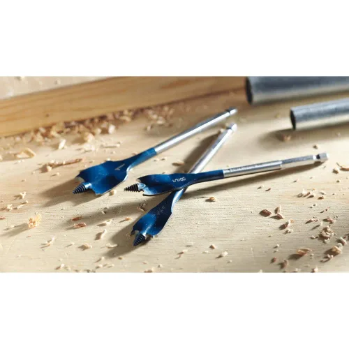 Miniatura 7 de BOSCH DSB5012 Juego surtido de 12 piezas de brocas de pala Daredevil, vástago hexagonal de 1/4 de pulgada, ideal para aplicaciones de perforación
