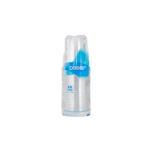 Miniatura 5 de Dixie - Vasos fríos de plástico PETE de 12 onzas, CPET12DX, 500 tazas, transparentes, 25 tazas por manga, 20 fundas por caja