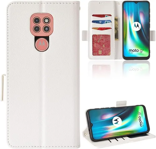 Miniatura 30 de Funda de piel sintética compatible con Motorola Moto E22 4G, funda de piel sintética compatible con Motorola Moto E22i 4G, color negro