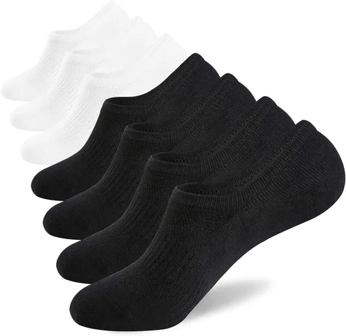Calcetines invisibles para hombre 7 pares algodón fino antideslizante corte bajo calcetines para hombre 6-89-1112-14