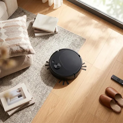 Miniatura 3 de Robot aspirador, potente aspirador robótico silencioso de succión limpia suelos duros a alfombras de pelo bajo, ideal para pelo de mascotas