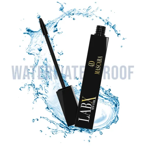 Miniatura 3 de Máscara impermeable 4D - Efecto de pestañas postizas, alargamiento y volumen - Negro carbón, 0.3 fl oz