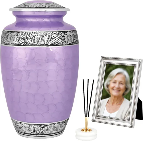 Miniatura 21 de Urnas para cenizas humanas adultas, mujeres y hombres de más de 200 pulgadas cúbicas, urna decorativa de entierro, urnas de cremación funeraria