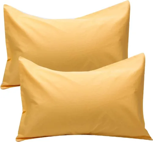 Miniatura 25 de Fundas de almohada de algodón peinado de 600 hilos (paquete de 2) tamaño Queen de 20.0 x 30.0 in, color rosa claro liso Rosa Claro (Sólido)