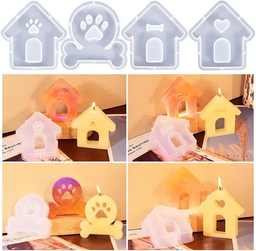 Miniatura 5 de Molde de silicona con forma de insignia de leopardo Mama para hacer jabón con cuentas aromáticas para automóvil, colgante, vela, resina Placa de mamá