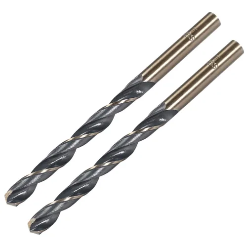 Miniatura 9 de uxcell 24 brocas de vástago recto, 0.118 in, titanio dorado y nitruro negro, acero de alta velocidad (HSS) 4341 con vástago de 0.118 in