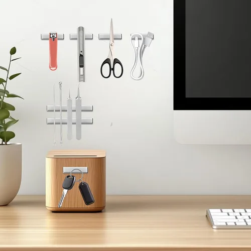 Miniatura 7 de DIYMAG - Paquete de 24 imanes de barra de neodimio potentes, imanes de tierras raras resistentes con adhesivo de doble cara para refrigerador