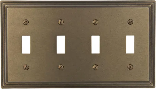 Miniatura 26 de AMERELLE 84DVB Steps Placa de Pared de Metal Fundido Dúplex Individual en Bronce Envejecido