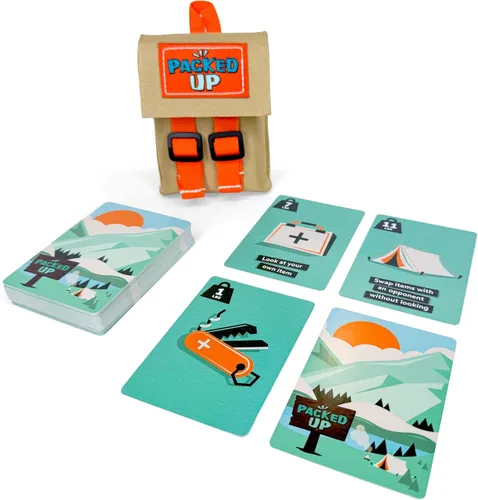 Packed Up! El juego de cartas de ritmo rápido, de memoria y estrategia para familias y niños mayores de 8 años - Juegos divertidos y rápidos de