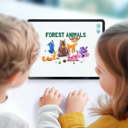 Miniatura 4 de HEY CLAY Forest Animals - Claymate Bear - Kit de arcilla seca al aire con 3 latas y herramientas de escultura con divertidas instrucciones