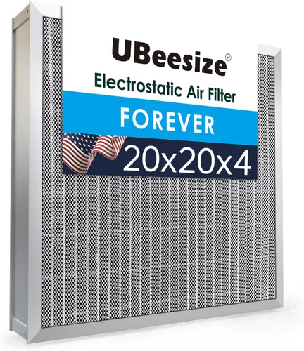 Miniatura 12 de UBeesize 20x25x1 Filtro de aire electrostático reutilizable para HVAC y aire acondicionado, filtro para estufa, MERV 8, lavable, dura toda la vida