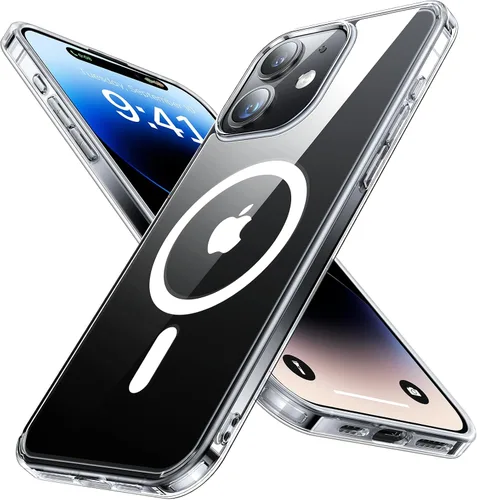 Miniatura 16 de Funda magnética para iPhone 12 Pro Max, [nunca amarilla] [compatible con MagSafe] Protección militar contra caídas de 10 pies, a prueba de golpes