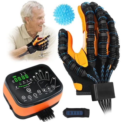 Miniatura 12 de Guantes de robot de rehabilitación de 8ª generación, dispositivo de recuperación de mano de golpe, guante para accidente cerebrovascular