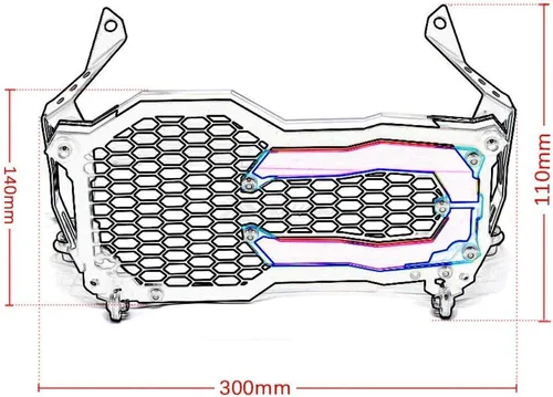 Miniatura 4 de Protector de faro delantero de motocicleta, cubierta de parrilla para BMW R1250GS R1200GS R 1250 GS Adventure R 1200 GS ADV/LC acrílico lámpara
