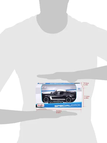 Miniatura 8 de Maisto M31269 Ford Mustang - Coche coleccionable a escala 1:24, color negro mate