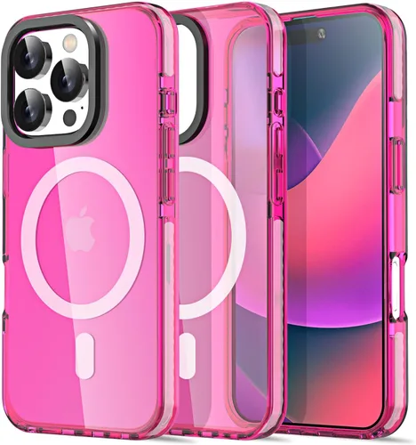 Miniatura 202 de AICase Funda protectora para iPhone 16 compatible con iPhone 16, delgada, ligera, transparente [no amarillenta] Diseño vibrante