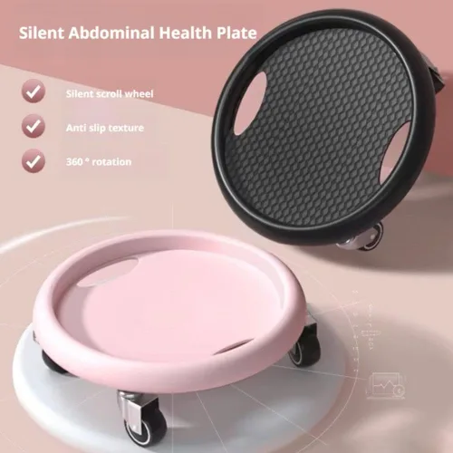 Miniatura 3 de Rueda de rodillo abdominal, equipo de ejercicio abdominal con rodilleras, tabla de rueda abdominal multifuncional para mujer, rotación de 360°