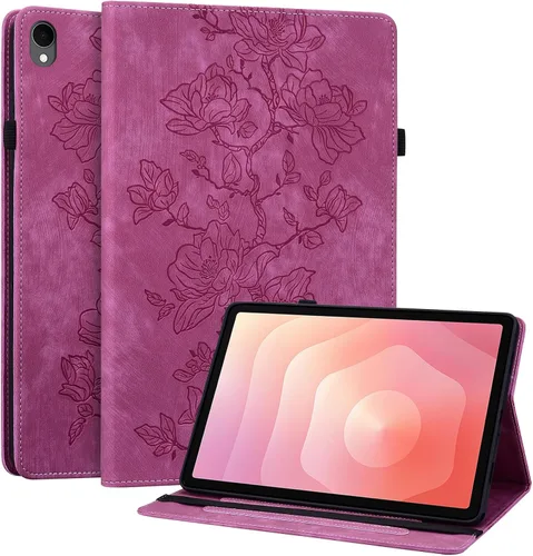 Miniatura 43 de Funda para Samsung Galaxy Tab S5e 10.5 2019 Modelo SM-T720/T725/T727, funda delgada de piel sintética con soporte multiángulo y soporte