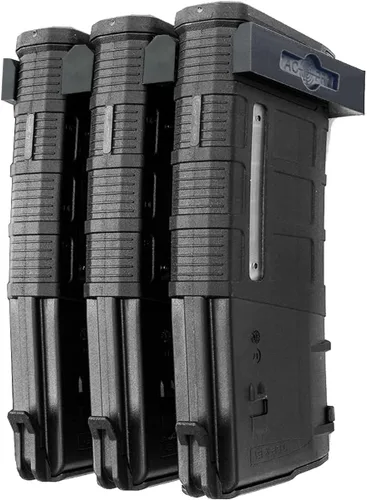 Miniatura 4 de AR-15 PMAG Soporte de pared Exhibidor de revistas Sistema de organización de almacenamiento de pared Diseño único de perfil bajo Garaje de 2