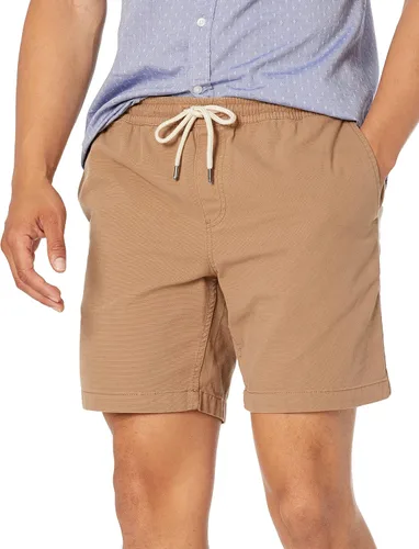 Miniatura 3 de Goodthreads Pantalones cortos de lona elástica para hombre de ajuste ajustado de 7 pulgadas
