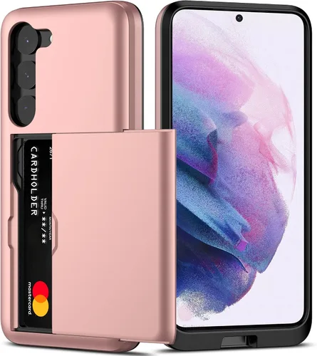 Miniatura 11 de Nvollnoe Funda para Samsung S23 con tarjetero 5G de 6.1 pulgadas, delgada, de doble capa, resistente, protector para Galaxy S23, funda con ranura